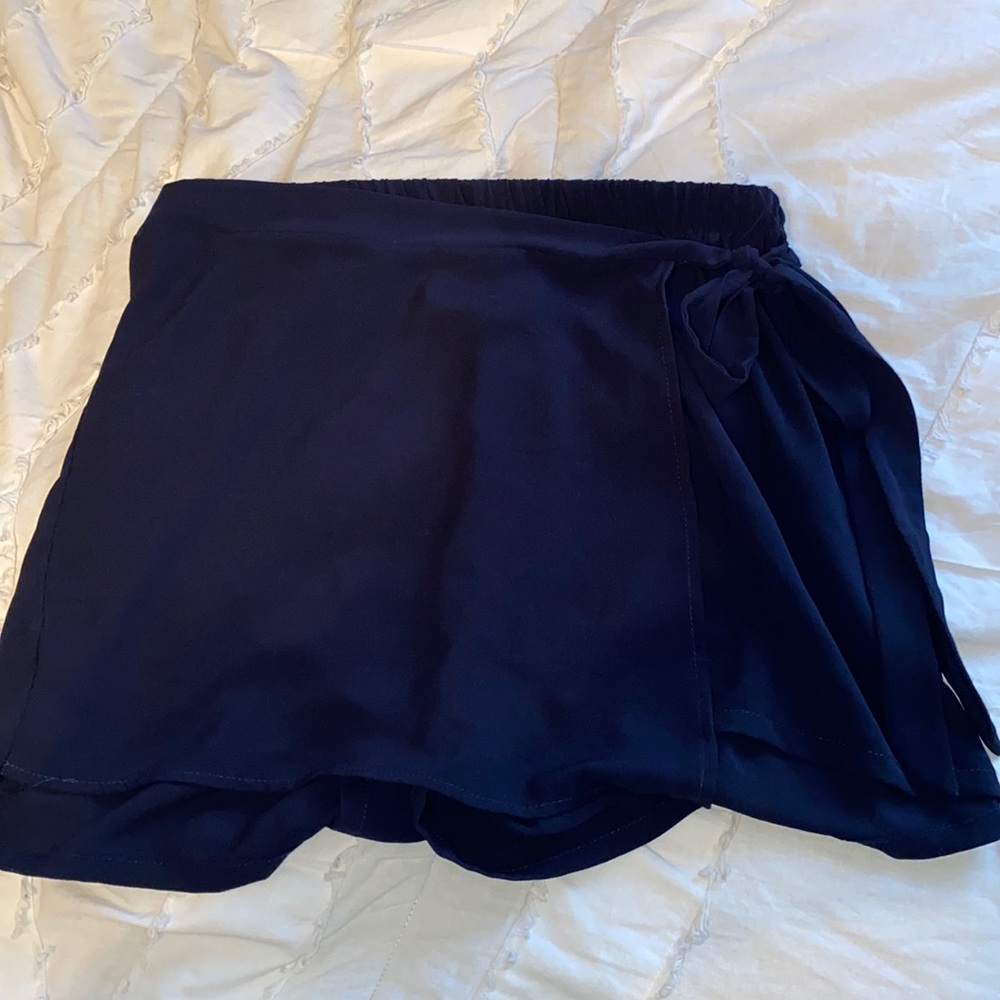 Navy Tie Skort
